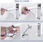 1080 Swivel Extension Faucet Multifunctional Faucet Jet Regulator Swivel Faucet Extension with Aerator 2 Modes Faucet Adapter with Universal Brass Aer