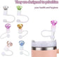 Diamond Straw Toppers for Stanley Cup, Silicone Straw Covers for Stanley Cup Random Color