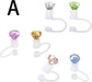 Diamond Straw Toppers for Stanley Cup, Silicone Straw Covers for Stanley Cup Random Color