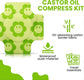 Organic Castor Oil Pack Wrap,Self-Adhesive, Flexible Highly Absorbent Castor Oil