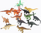 Mini Dinosaur Toys, 12 Piece Dinosaurs Play Set, Mini Dinosaur Figures Plastic Dinosaur Toys Model Play Set, Realist Dinosaur Figures Cake Topper
