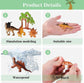 Mini Dinosaur Toys, 12 Piece Dinosaurs Play Set, Mini Dinosaur Figures Plastic Dinosaur Toys Model Play Set, Realist Dinosaur Figures Cake Topper