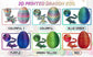 Easter Dragon Egg 3D Printed Dragon Egg Articulated Dragon Crystal Dragon