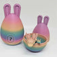 A Easter Bunny Ear Eggs with Dragon, 3D Printed Dragon Egg,Crystal Dragon ,Full Articulated Dragon in Egg