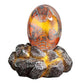 Lava Dragon Egg with Display Base Crystal Resin Dragon Egg Ornaments for Desktop Decor