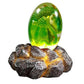 Lava Dragon Egg with Display Base Crystal Resin Dragon Egg Ornaments for Desktop Decor