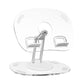 Rotatable Non-Slip Tablet Stand for Desk - White