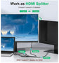 4K 60Hz HDMI Switch Bi-Directional 2 In 1 Out / 1 In 2 Out