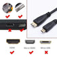 60cm-2m Micro HDMI to HDMI Male Coiled Cable