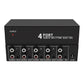 1 In 4 Out RCA Stereo Audio Splitter for PC/DVD