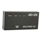 1 In 2 Out 4K HDMI Splitter with AC Adapter