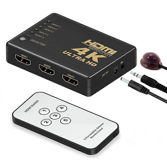 4K HDMI Switch 5 Port with Remote Control