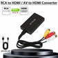 RCA to HDMI Converter 1080P for TV/PC/Gaming/DVD