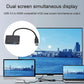 USB-C to HDMI/VGA Dual Monitor Adapter Plug & Play