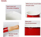 Non-Stick Enamel Milk Pan with Wooden Handle - Red