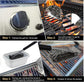 3-In-1 BBQ Grill Brush with Stainless Steel Bristles & Scraper - 45cm