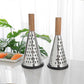 Manual Food Processor - Grater, Grinder & Slicer with Wooden Handle 27cm