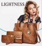 Leather Tote Bags 3-Piece Set Women&