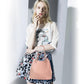 Fashion PU Leather Tote Bag Set for Women Handbag + Shoulder Bag