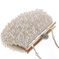 Evening Wedding Clutch Pearl Handbag Small White Purse Bridesmaid Bag