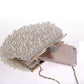Evening Wedding Clutch Pearl Handbag Small White Purse Bridesmaid Bag