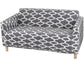 2 Seater Printed Stretch Sofa Cover Furniture Protector - Grey 145-185cm