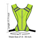 Reflective Running Vest with Pocket - High Visibility Gear for All Ages