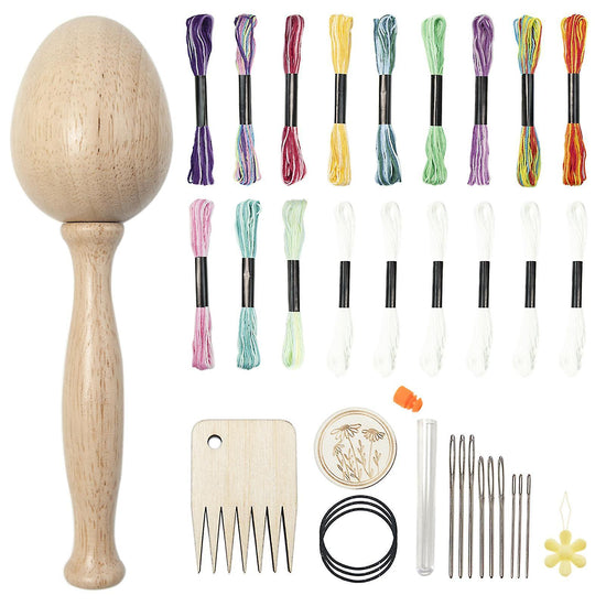Egg-Shaped Sewing Kit - Knitting & Embroidery Hand Tools for Patchwork Craft