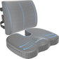 Orthopedic Seat Cushion - Memory Foam Lumbar Support for Office Chair & Car