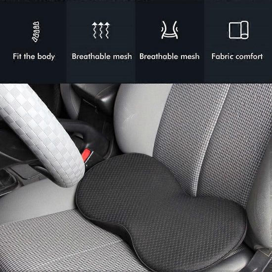 Driver Seat Cushion - Thick Heightening Back Pad for Car, Relieves Discomfort