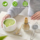 Matcha Whisk Set (5pcs) - Bowl, Bamboo Whisk, Scoop & Holder