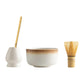 4pcs Matcha Ceremony Set - Bamboo Whisk, Traditional Utensils Kit for Gift/Home
