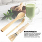 3pcs Bamboo Matcha Making Set - Whisk, Hooked Bamboo Scoop, Chashaku, Teaspoon