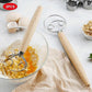 Set of 2 Bread Dough Whisks - Danish Dough Mixer Hand Stirrer
