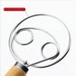 Set of 2 Bread Dough Whisks - Danish Dough Mixer Hand Stirrer