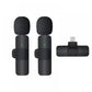2pcs Wireless Lavalier Microphones - Clip-on Mic for iPhone, iPad, Video, Podcast