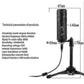 Professional USB Condenser Microphone - Studio Grade Recording Mic