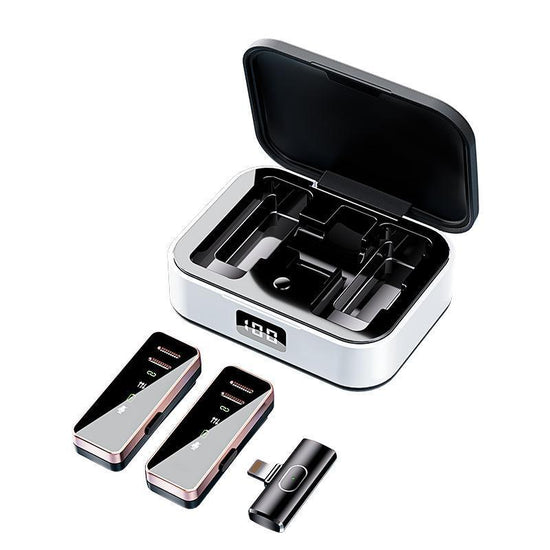Mini Wireless Lavalier Microphone - Portable Clip-on Mic for Video and Podcast