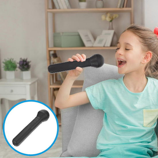 2pcs Plastic Fake Microphone - Pretend Play Handheld Mic and Headset Microphone Set