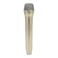 Prop Microphone - Gold Plastic Fake Karaoke Mic for Stage or Party Use