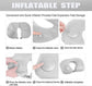 U-Shaped Inflatable Travel Neck Pillow - Soft Velvet Air Pillow for Flights,Car,Office