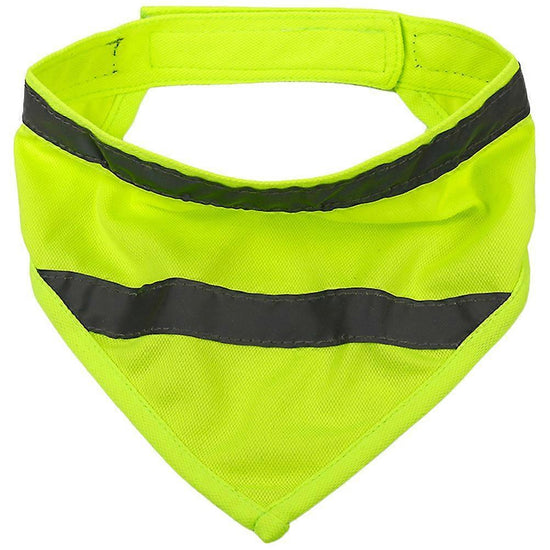 Reflective Dog Scarf, Reusable Polyester Dog Bandana Outdoor Gear - Size L