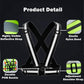 2 Pack Reflective Strap Vest Gear, High Visibility Adjustable Running Gear for Night, Blue+Black