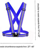 3 Pack Reflective Vest Running Gear, Adjustable High Visibility security Belts for Outdoor Use
