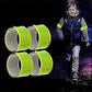 4pcs Reflective Tape Bands, 30cm Orange Wrist & Leg Straps for Night Running or Cycling