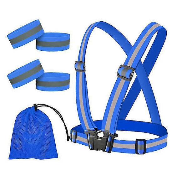 2 Set Reflective Vest for Night Running, Outdoor High Visibility security Vest Gear