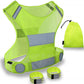 Reflective Running Vest Gear, Lightweight and Comfortable High Visibility security Vest