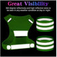 Reflective Running Vest Gear, Lightweight and Comfortable High Visibility security Vest