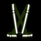 High Visibility Reflective Strap Vest, Adjustable Running Gear for Night Runners