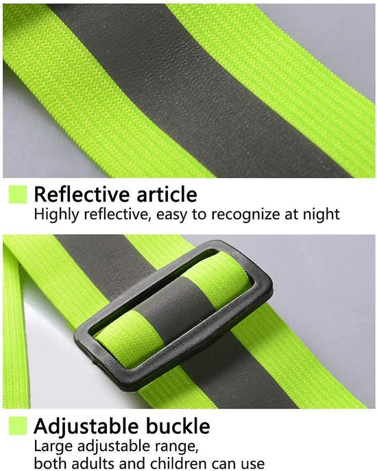 Reflective security Vest, Adjustable Reflector Gear Strap for Running and Cycling